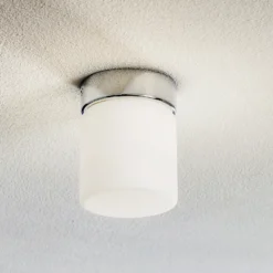 Helestra Keto plafón LED, cilindro, cromo