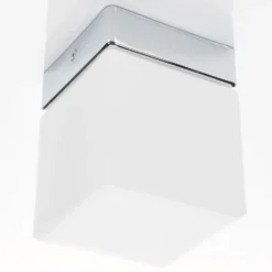Helestra Keto plafón LED, cubo, cromo
