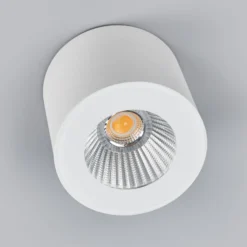 Helestra Oso foco de techo LED, redondo, blanco