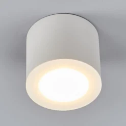 Helestra Oso foco de techo LED, redondo, blanco