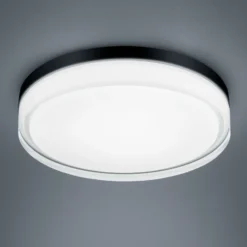 Helestra Tana Plafón LED, negro, Ø 33 cm