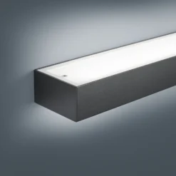 Helestra Theia aplique de pared LED, negro mate 90 cm