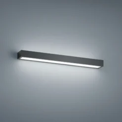 Helestra Theia aplique de pared LED, negro mate 60 cm