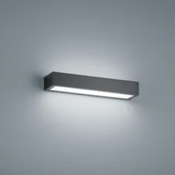 Helestra Theia aplique de pared LED, negro mate 30 cm
