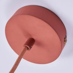 Hermosa lámpara suspendida Fiona de terracota