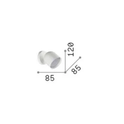 Ideal Lux aplique de pared Dodo color latón 1 luz metal Ø 8,5cm