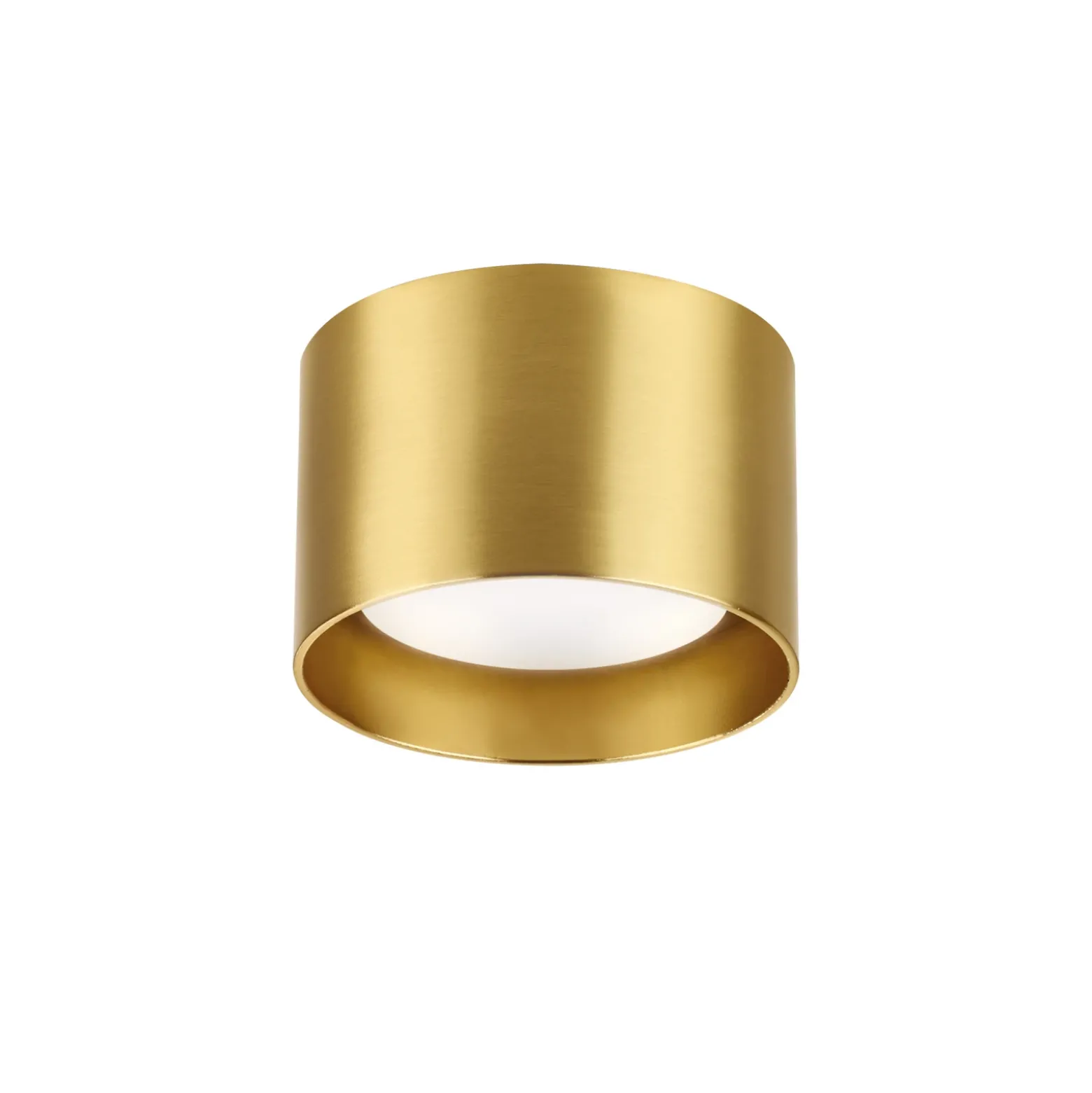Ideal Lux downlight Pincho Redondo, color latón, aluminio, Ø 10 cm