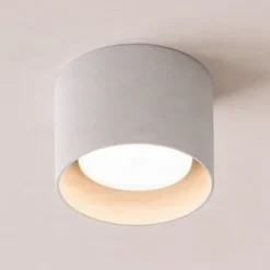 Ideal Lux downlight Spike Redondo, blanco, aluminio, Ø 10 cm