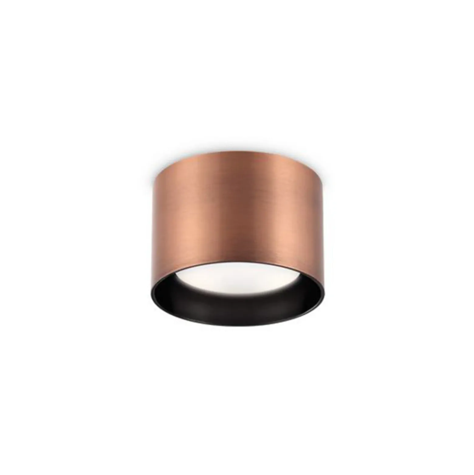Ideal Lux downlight Spike Redondo, color cobre, aluminio, Ø 10 cm