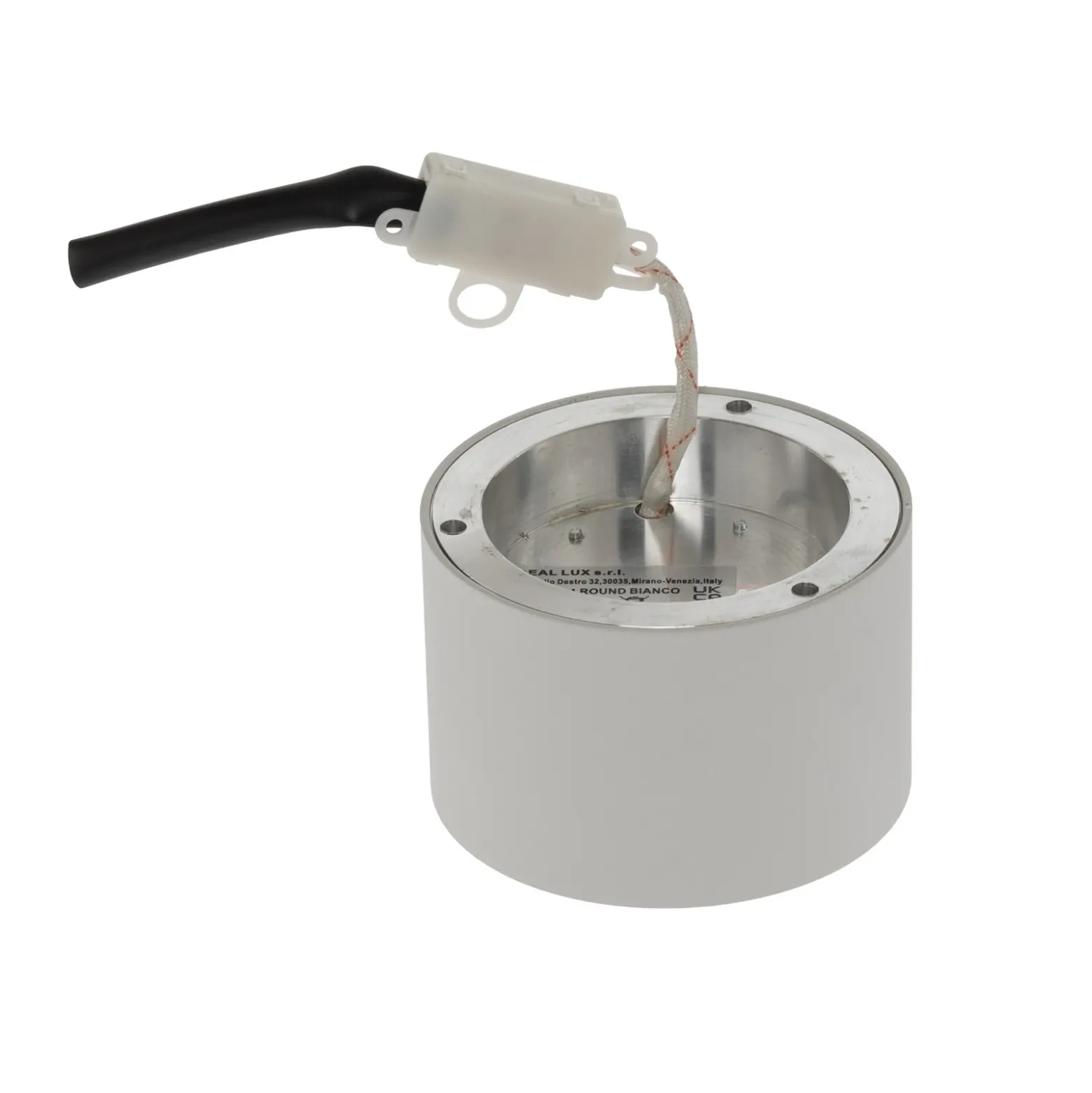 Ideal Lux downlight Spike Redondo, blanco, aluminio, Ø 10 cm