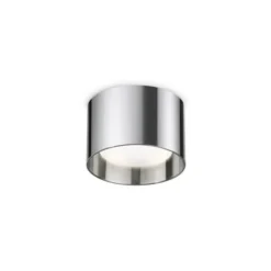 Ideal Lux downlight Spike Redondo, cromado, aluminio, Ø 10 cm