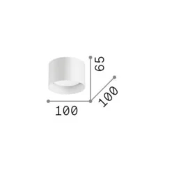 Ideal Lux downlight Spike Redondo, cromado, aluminio, Ø 10 cm