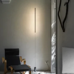 Ideal Lux Filo lámpara de pie LED, negro, metal, 3.000 K