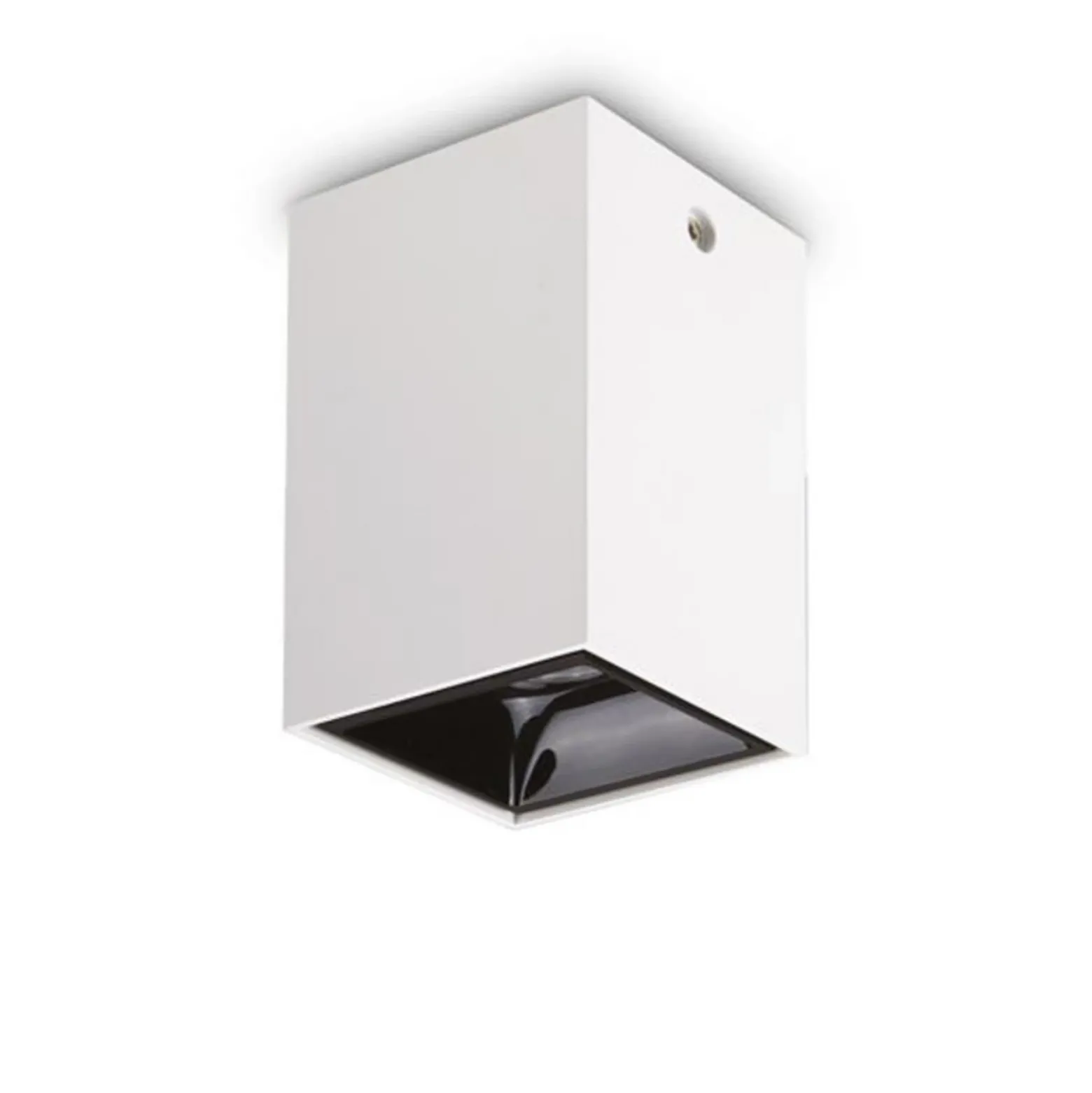 Ideal Lux LED downlight Nitro Square blanco altura 12 cm, metal
