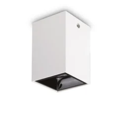 Ideal Lux LED downlight Nitro Square blanco altura 12 cm, metal
