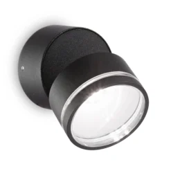 Ideal Lux Omega Round aplique LED 4.000K negro