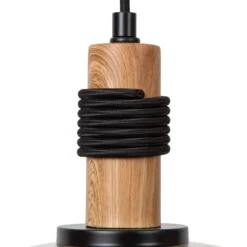 Ilona lámpara colgante, cristal, Ø 22 cm, negro/ámbar, 1 luz