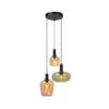 Ilona lámpara colgante, cristal, multicolor, Ø 30 cm, 3 luces