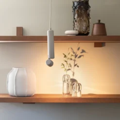 IT'S ABOUT ROMI Lámpara colgante LED «Milan», color arena, Ø 6 cm