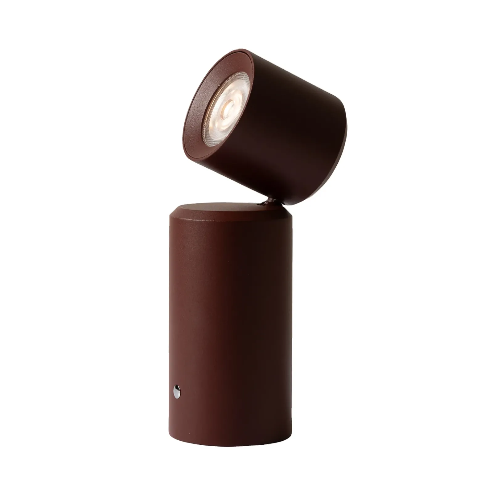 IT'S ABOUT ROMI Lámpara de mesa LED recargable Milan, rojo oscuro, 19 cm