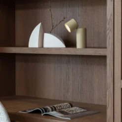 IT'S ABOUT ROMI Lámpara de mesa LED recargable Milan, beige, 19 cm