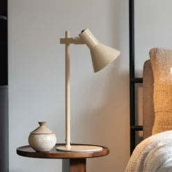 IT'S ABOUT ROMI Lámpara de mesa Stavanger, beige, altura 51 cm
