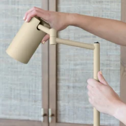 IT'S ABOUT ROMI Lámpara de pie Bilbao, beige, altura 154 cm