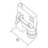 Ivela adaptador universal 220-240V, plata