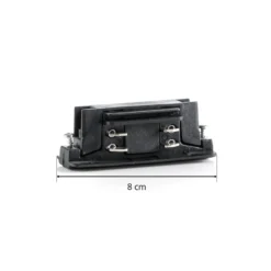 Ivela conector electrónico longitudinal, negro