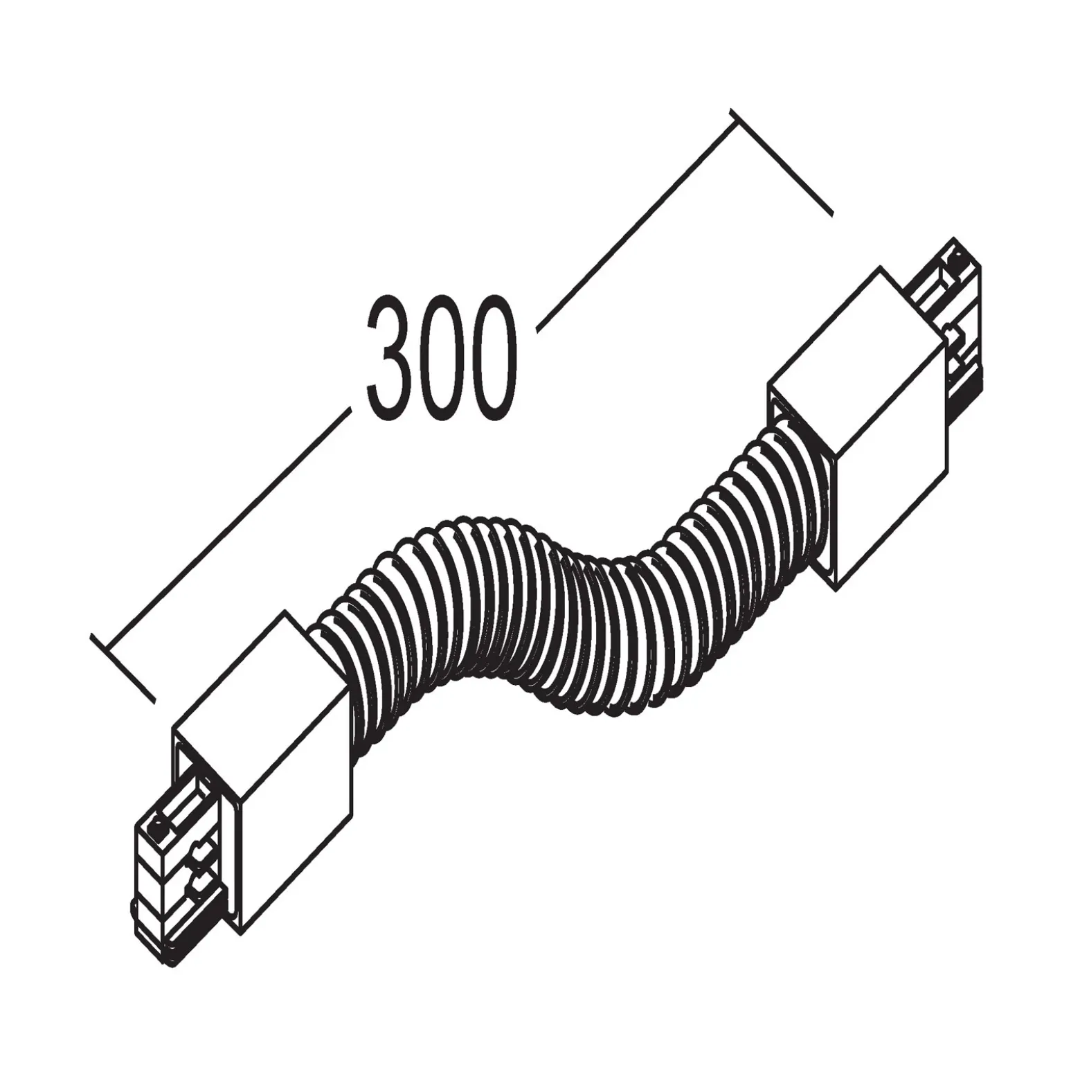 Ivela conector flexible sistema 3 fases LKM, plata