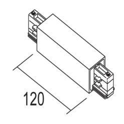 Ivela conector longitudinal opción alimentar plata
