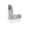 Ivela esquina 90° tierra exterior para LKM Quadro, plata