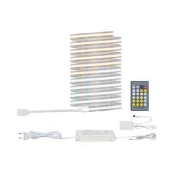 Juego básico de tira LED MaxLED 500 de Paulmann, 3 m, plateado, CCT