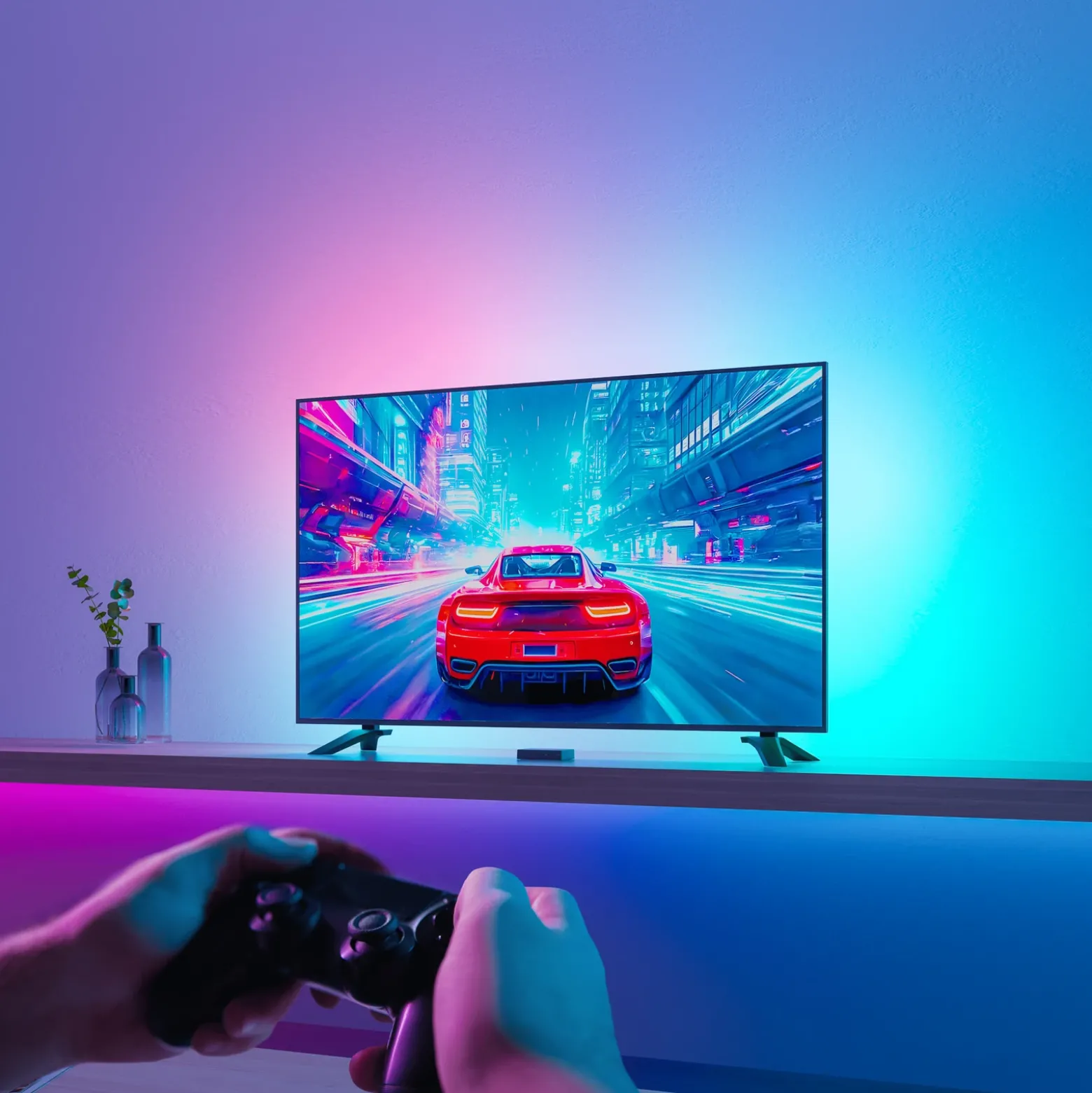 Juego Calex Smart HDMI Sync Box con tira LED, 250 cm, RGBW