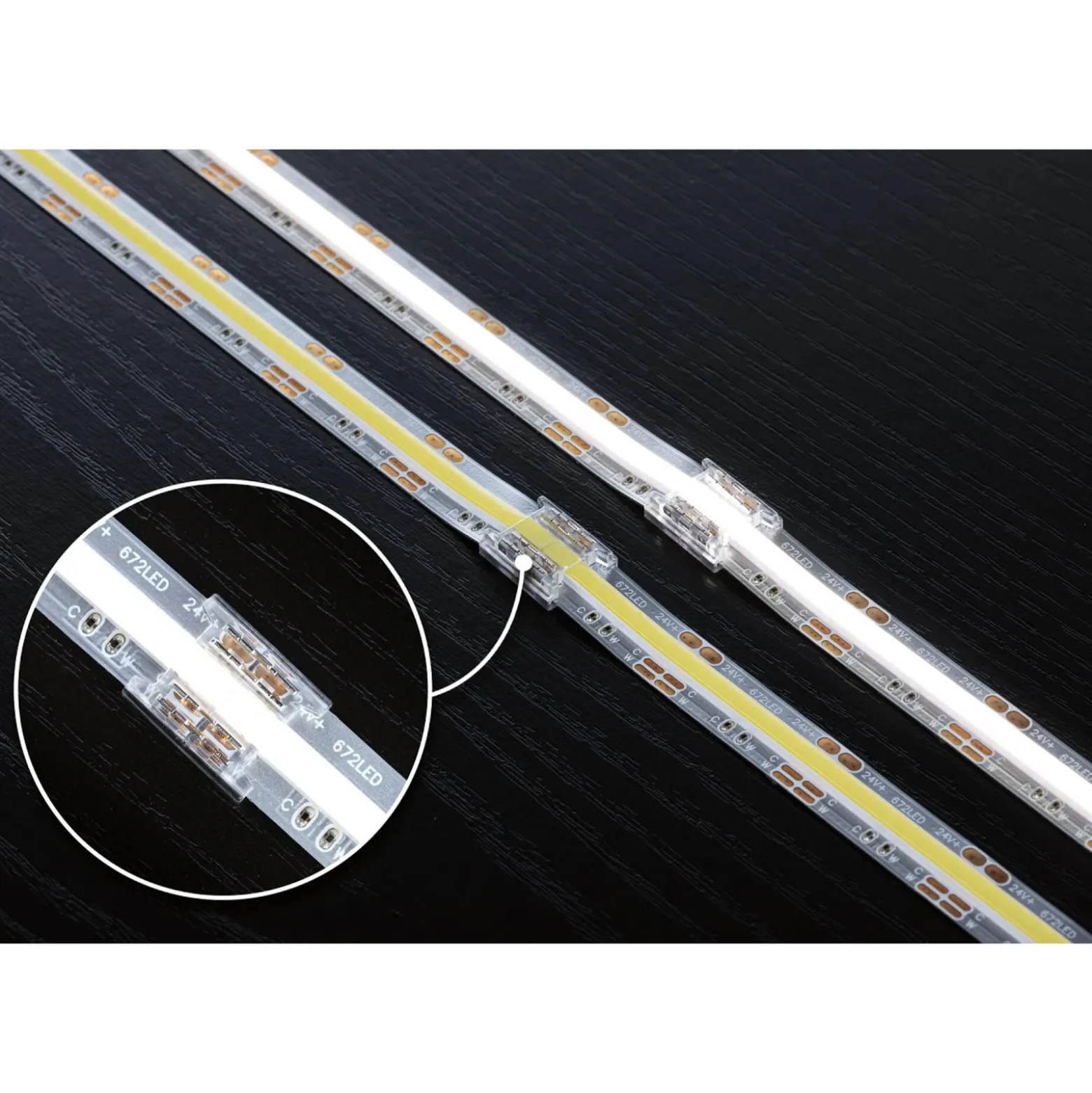 Juego de conectores Paulmann MaxLED COB para tiras LED, blanco/transparente