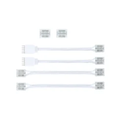 Juego de conectores Paulmann MaxLED COB para tiras LED, blanco/transparente