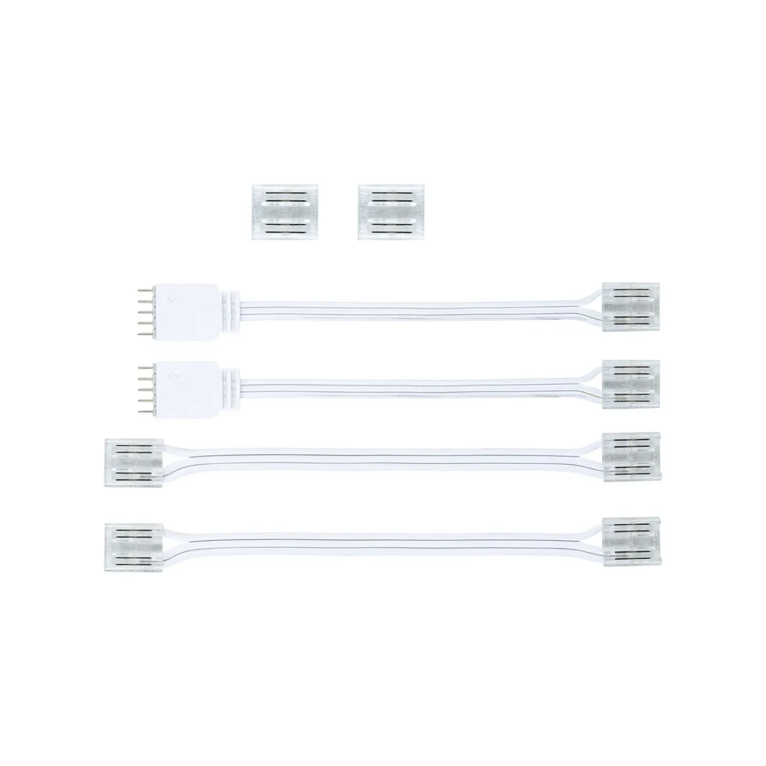 Juego de conectores Paulmann MaxLED COB para tiras LED, blanco/transparente