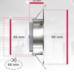 Juego de 12 focos empotrables LED Slide, níquel mate, 3000 K