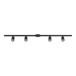 Juego de rieles EASY TRACK, negro, 4 focos GU10, longitud 193 cm