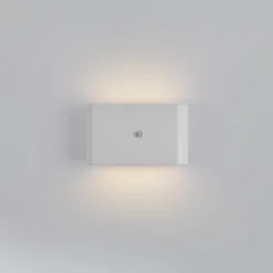 JUST LIGHT. aplique de pared LED recargable Ziddy, blanca, sensor 3000 K