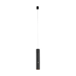JUST LIGHT. Lámpara colgante LED recargable Attach, negro, hierro