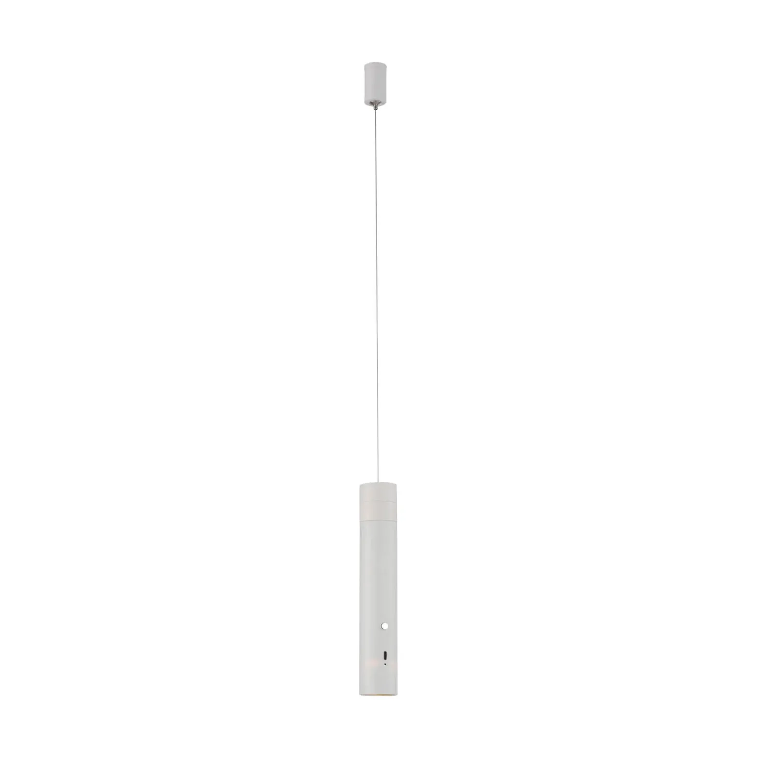 JUST LIGHT. Lámpara colgante LED recargable Attach, blanco, hierro