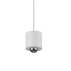 JUST LIGHT. Lámpara colgante LED recargable Attach, blanco, hierro