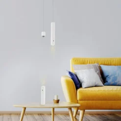 JUST LIGHT. Lámpara colgante LED recargable Attach, blanco, hierro