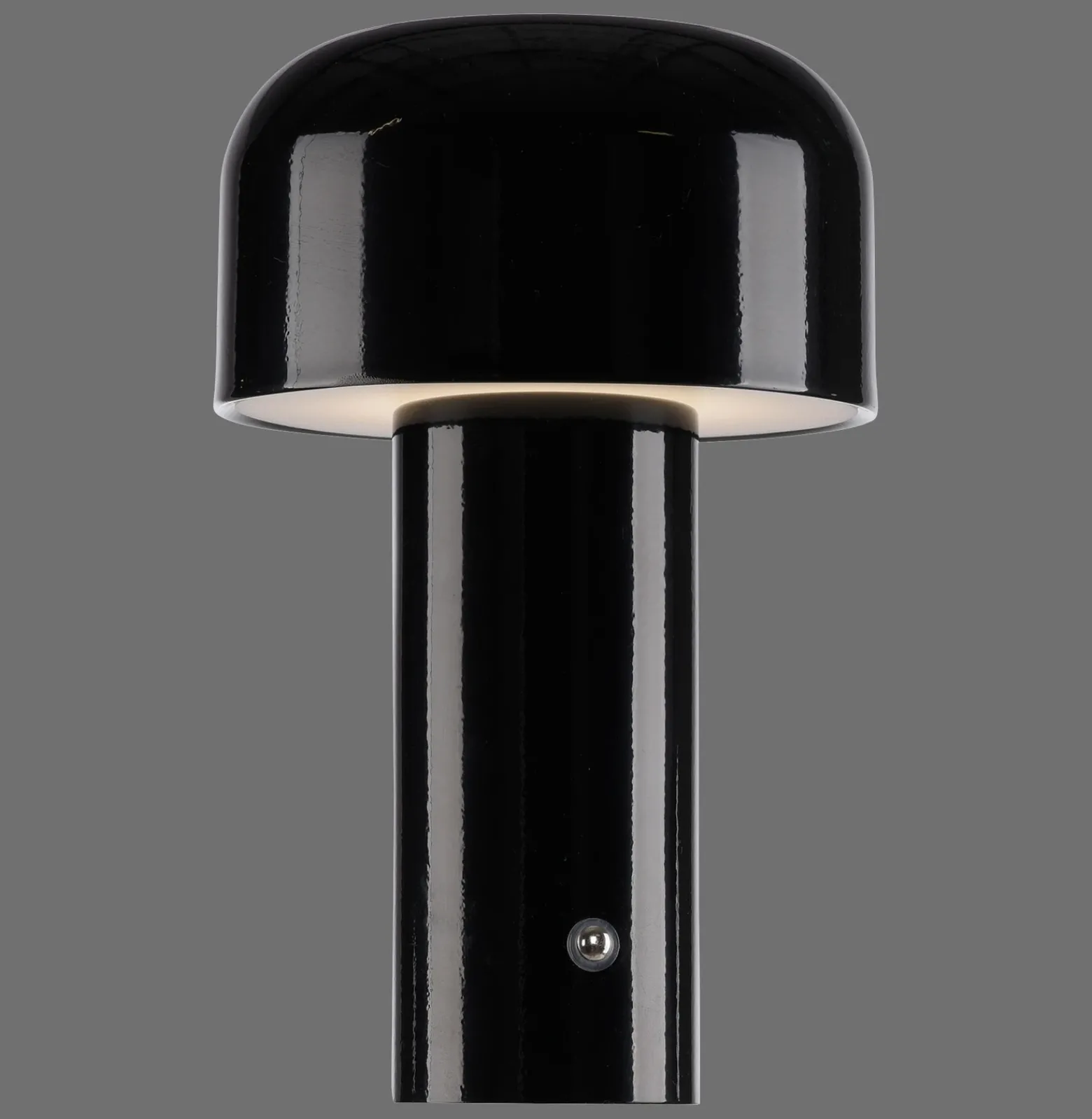 JUST LIGHT. Lámpara de mesa LED recargable Agnes, negra, hierro, CCT