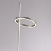 JUST LIGHT. Lámpara de pie LED Ritus plata hierro atenuable 3000 K