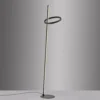 JUST LIGHT. Lámpara de pie LED Ritus negro hierro atenuador 3000 K