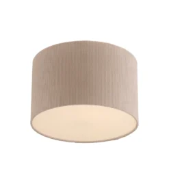 JUST LIGHT. Plafón Duro, tejido, beige