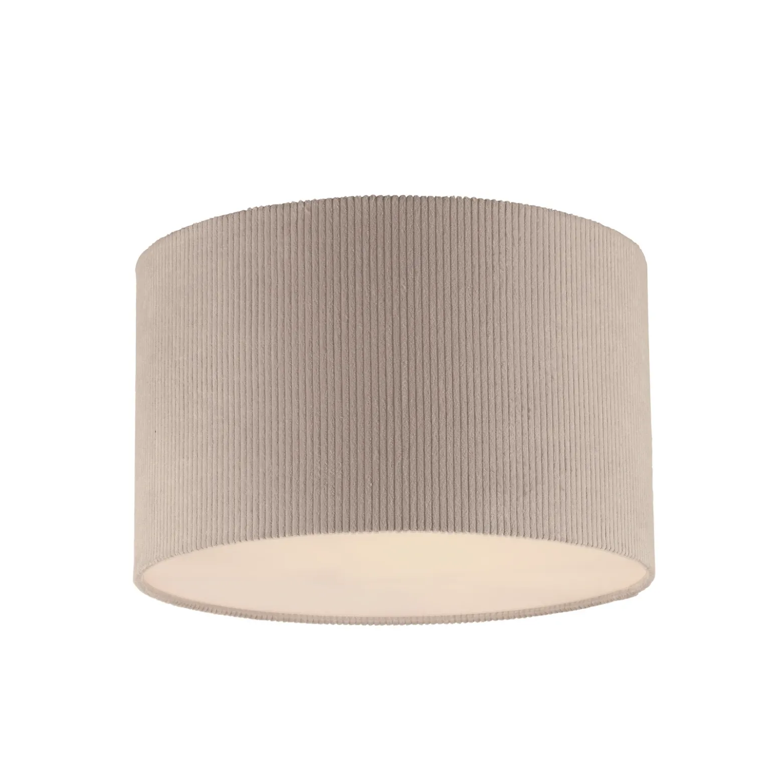 JUST LIGHT. Plafón Duro, tejido, beige
