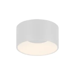JUST LIGHT. Plafón LED Tanika, blanco, Ø 16 cm, atenuable